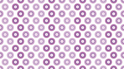 Canvas Print - Seamless pattern of violet circles,80s