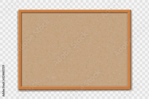 Cuadros en Lienzo Empty office cork bulletin board template for worksheet