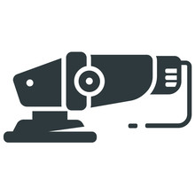 Electrical Sander Icon On White Background	