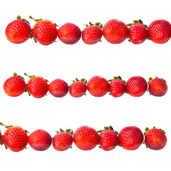 Wall Mural - strawberry or strawberry with concept on background new.