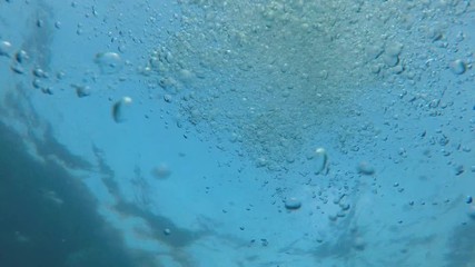 Canvas Print - Underwater bubbles 