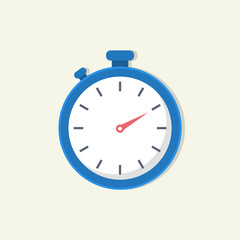 Wall Mural - Stopwatch flat icon. Vector time