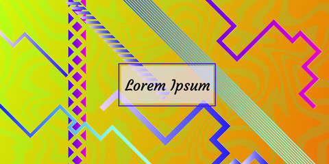 Fototapete - modern abstract backgrounds with gradient linear waves. Simply geometric template for designa
