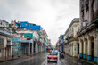 Classic Chevy cruising Cuban streets