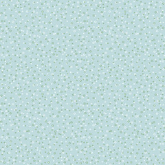 Poster - abstract dots on blue seamless vector pattern