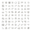 © tettygreen - Hotel services concept illustration. Thin line vector icons