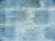 Close Up On Gray-blue Rough Wall Surface. Uneven Roughcast Gray-blue Texture    