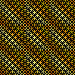 Aufkleber - Golden art deco seamless pattern. Luxury decorative geometrical ornament, gold geometric shapes and vintage pattern vector. Elegant retro textures. Abstract background. Abstract art deco background.