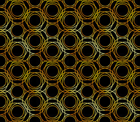 Poster - Golden art deco seamless pattern. Luxury decorative geometrical ornament, gold geometric shapes and vintage pattern vector. Elegant retro textures. Abstract background. Abstract art deco background.