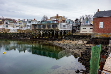 Canvas Print - Old waterfront business - Rockport, Massachusetts.