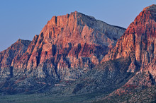 Landscape At Sunrise Wilson Cliffs, Red Rock Canyon, Las Vegas, Nevada, USA