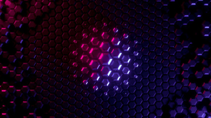 Fototapete - abstract bright creative background. modern clean minimalistic design. hexagonal geometric structure