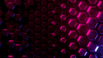 Fototapete - abstract bright creative background. modern clean minimalistic design. hexagonal geometric structure