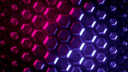 Fototapete - abstract bright creative background. modern clean minimalistic design. hexagonal geometric structure