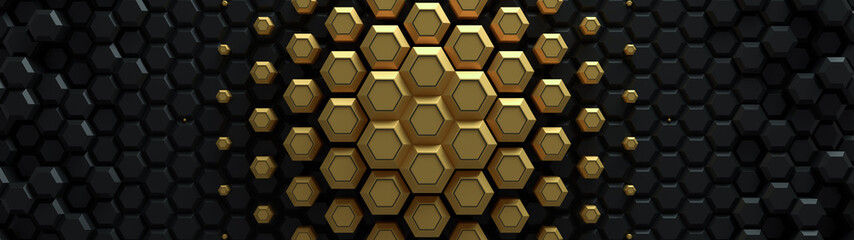 Fototapete - abstract bright creative background. modern clean minimalistic design. hexagonal geometric structure