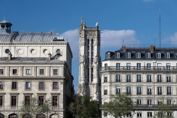 The Saint Jacques tower, Paris, France.