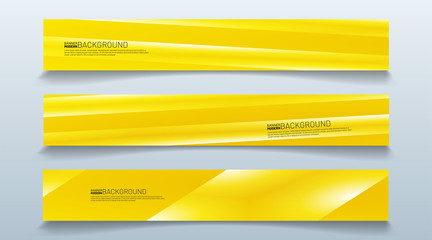 set rectangular banner background. modern abstract vector design