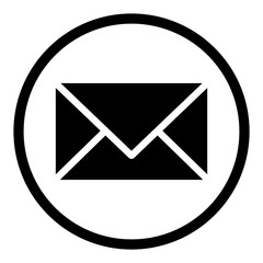 ewni31 ElementWebNewIcon ewni - envelope / mail icon. - email, post, contact, newsletter - simple black line - web graphic on white paper - square xxl g9083