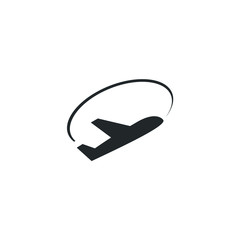 Fototapete - plane icon template color editable. Airplane symbol vector sign isolated on white background illustration for graphic and web design.
