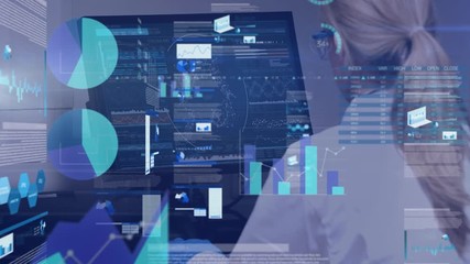 Poster - Animation of data processing with worker in background