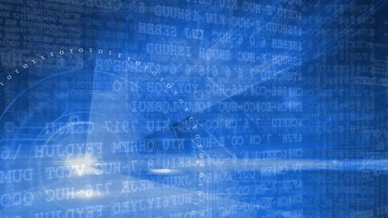 Wall Mural - technology and data processing
