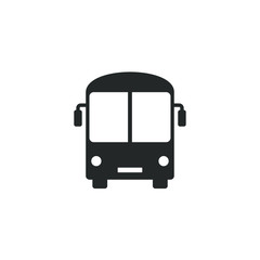 Leinwandbilder - bus icon template color editable. bus transportation symbol vector sign isolated on white background illustration for graphic and web design.