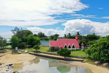 Fototapete - Die Kirche von Cap Malheureux auf Mauritius