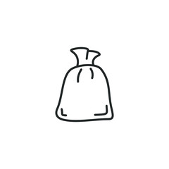 Aufkleber - money bag icon template color editable. finance, banking and money symbol vector sign isolated on white background illustration for graphic and web design.