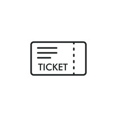 Aufkleber - Ticket icon template color editable. Ticket symbol vector sign isolated on white background illustration for graphic and web design.