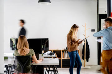 Wall Mural - Creative People working in office	