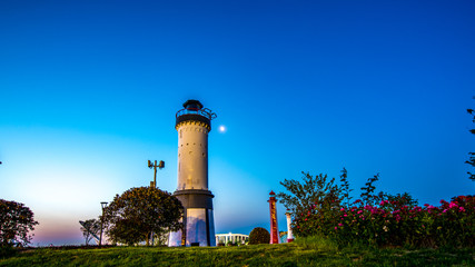 lighthouse and blue sky