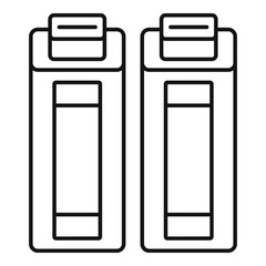 Poster - media cartridge icon. outline media cartridge vector icon for web design isolated on white backgroun