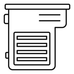 Poster - factory cartridge icon. outline factory cartridge vector icon for web design isolated on white backg
