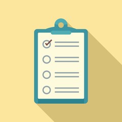 Poster - Inventory checkboard icon. Flat illustration of inventory checkboard vector icon for web design