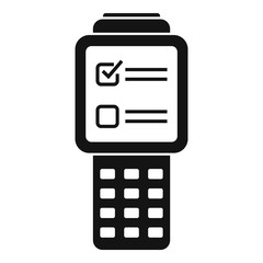 Poster - Inventory check device icon. Simple illustration of inventory check device vector icon for web design isolated on white background