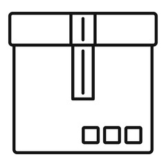 Poster - shipping parcel icon. outline shipping parcel vector icon for web design isolated on white backgroun