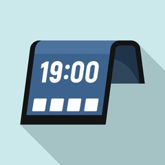 Poster - Flexible display icon. Flat illustration of flexible display vector icon for web design