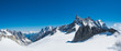 Monte Bianco panoramic landscape with Dente Del Gigante