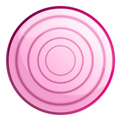 Poster - Organic onion icon. Cartoon of organic onion vector icon for web design isolated on white background