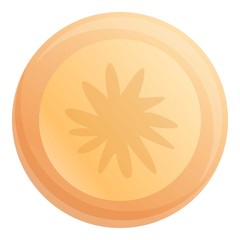 Poster - Parsnip circle icon. Cartoon of parsnip circle vector icon for web design isolated on white background