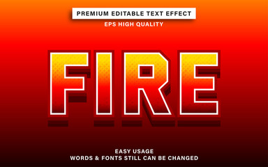 fire text effect