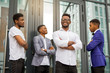 © Alexandr - team of young african men near the building