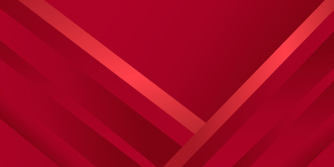 Abstract modern background gradient color. Red maroon and white gradient with stylish line and square decoration suit for presentation design.