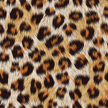 Leopard Skin Print. Vector Seamless Pattern