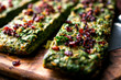 © Andrew Scrivani - Persian fresh herb kuku served on wooden board