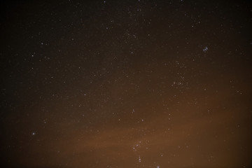 starry sky at the island iceland
