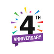 © Amri Azhar - 4th Years Anniversary Logo Design Vector