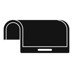 Poster - Flexible display device icon. Simple illustration of flexible display device vector icon for web design isolated on white background