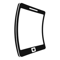 Poster - Electronic flexible display icon. Simple illustration of electronic flexible display vector icon for web design isolated on white background