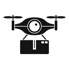 Poster - Package drone delivery icon. Simple illustration of package drone delivery vector icon for web design isolated on white background